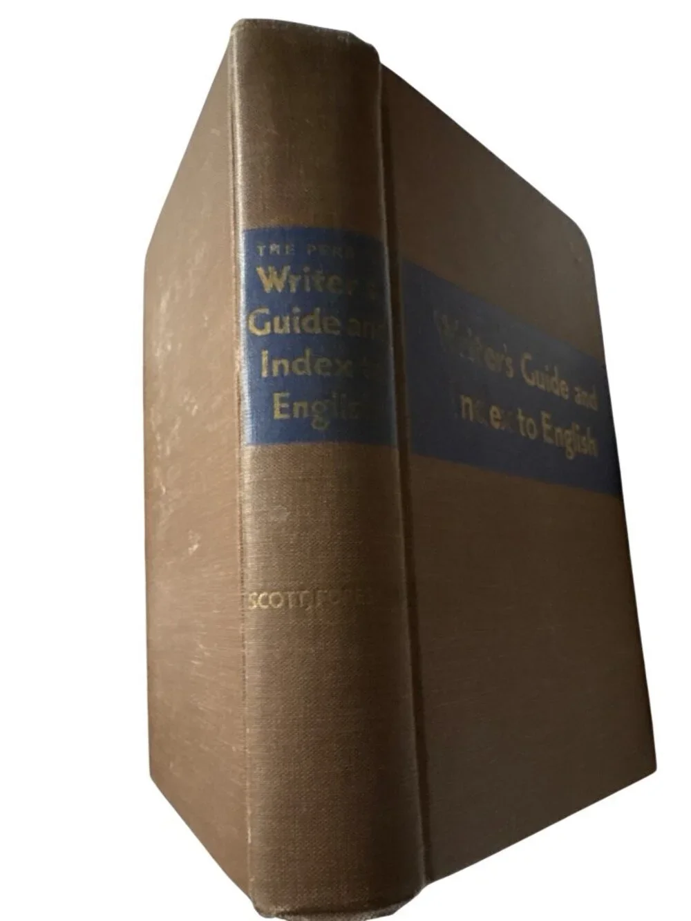 1942 Hardcover Writers Guide And Index To English By Porter G. Perrin